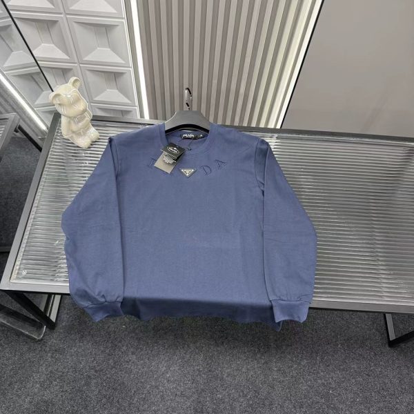 Best Selling Prada Long Sleeves Navy Style