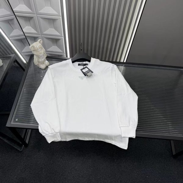 Premium Prada Long Sleeves White Luxury