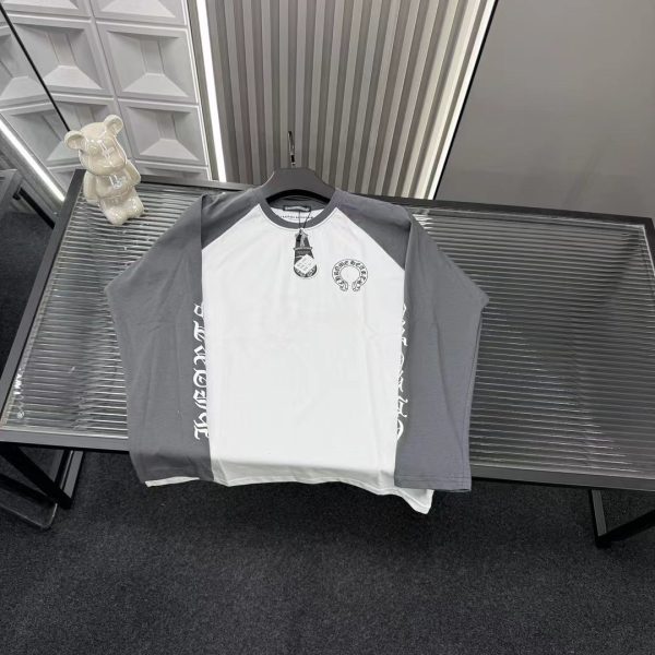 Best Selling Chrome Hearts Long Sleeves White Patchwork Luxury