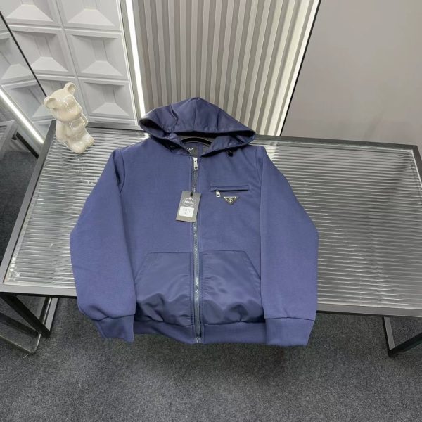 Premium Prada Coat Navy Style