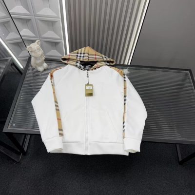 Best Selling Burberry Coat White Patchwork Luxury