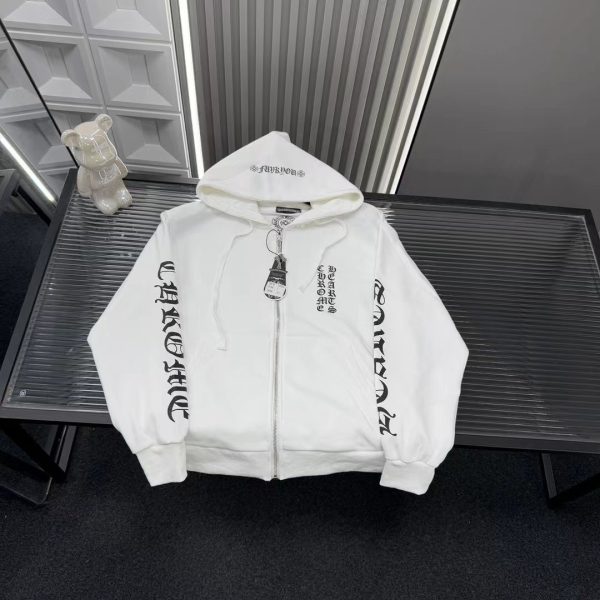 High Quality Chrome Hearts Jackets White Logo Collection