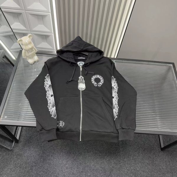 Best Selling Chrome Hearts Jackets Black Logo Style
