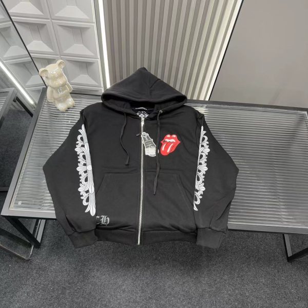 Luxury Chrome Hearts Jackets Black Logo Style