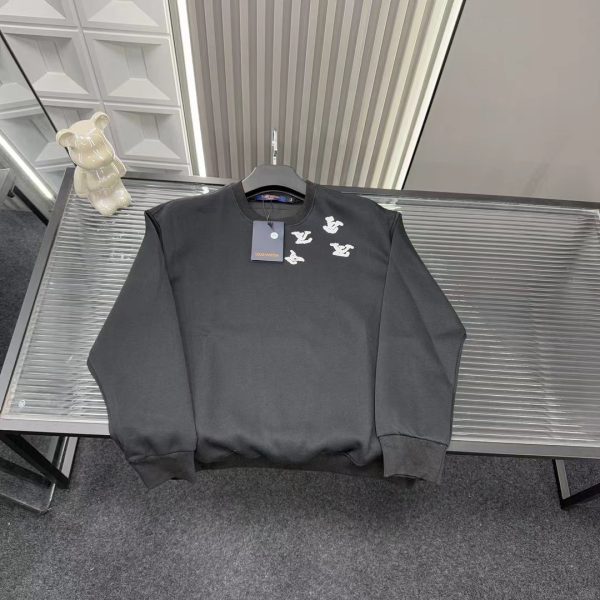 Premium Quality Louis Vuitton Sweatshirts Black Style