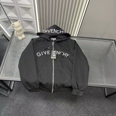 Premium Quality Givenchy Jackets Black Embroidered Luxury