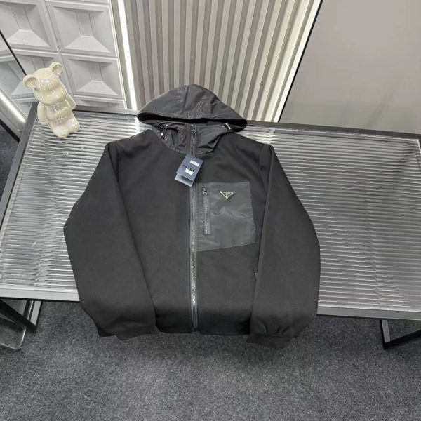 High Quality Prada Coat Black Collection
