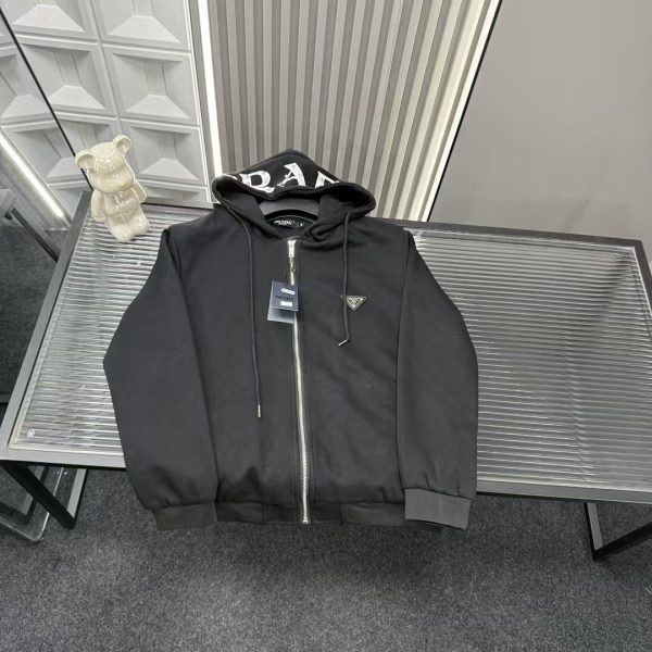 Premium Prada Coat Black Style