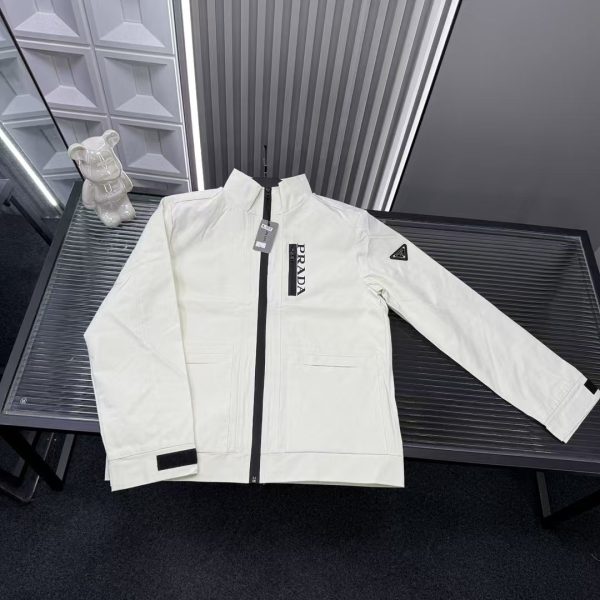 Best Selling Prada Coat White Luxury