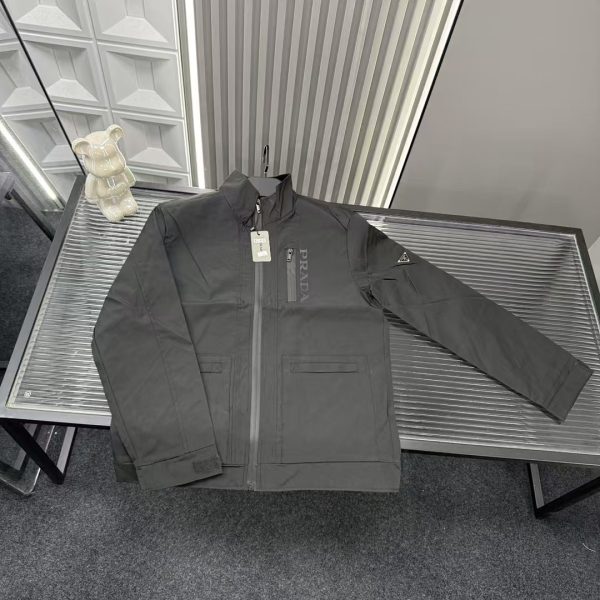 Luxury Prada Coat Black Style