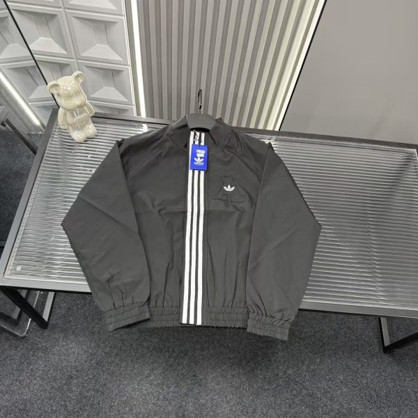 Premium Quality Adidas Jackets Black Stripe Style