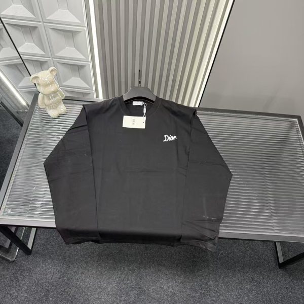Best Selling Dior Long Sleeves Black Embroidered Luxury