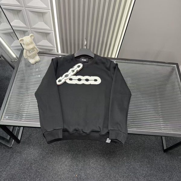 Luxury Earth Sweatshirts Black Embroidery Collection