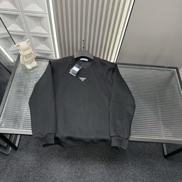 High Quality Prada Sweatshirts Black Collection