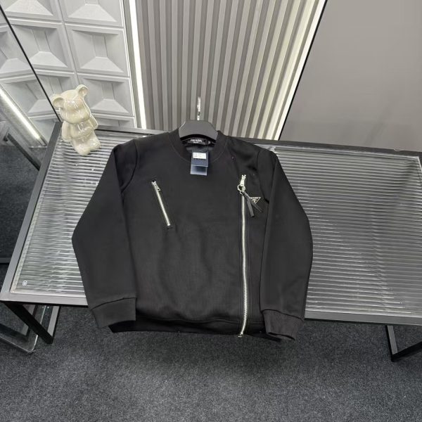 Premium Quality Prada Sweatshirts Black Collection