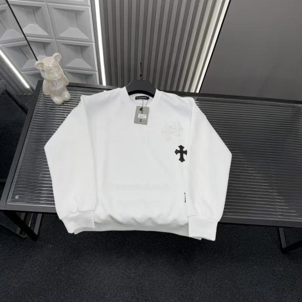Best Selling Chrome Hearts Long Sleeves White Embroidered Style