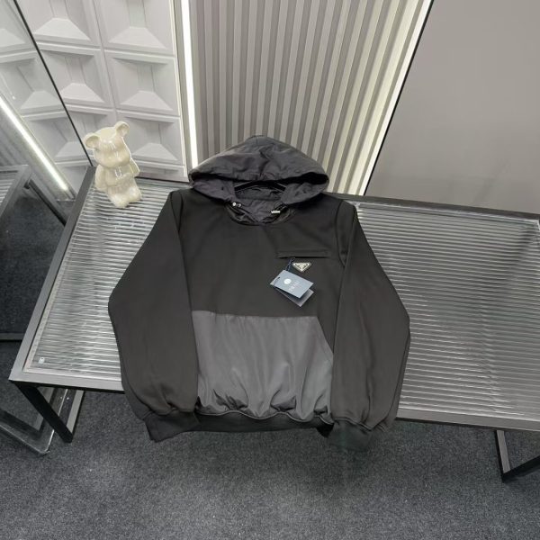 Best Selling Prada Sweatshirts Black Luxury