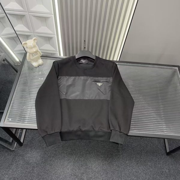 High Quality Prada Sweatshirts Black Collection
