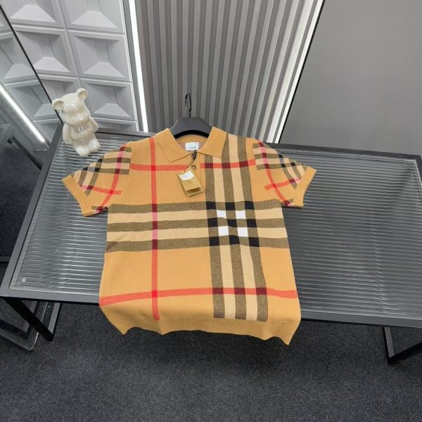 Premium Burberry Short Sleeves Plaid Collection