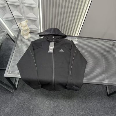 Best Selling Adidas Coat Black Embroidered Collection