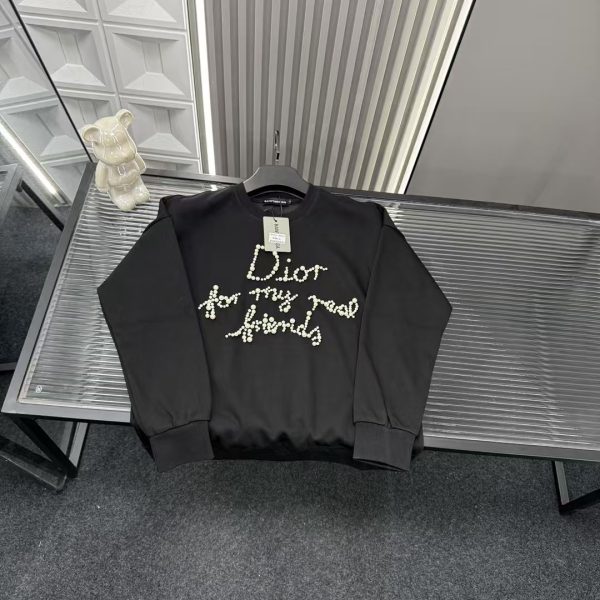 Best Selling Dior Sweatshirts Black Monogram Collection