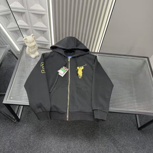 Premium Ralph Lauren Jackets Black Embroidered Style
