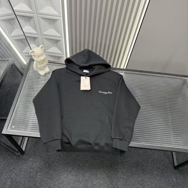 Premium Quality Dior Sweatshirts Black Logo Style