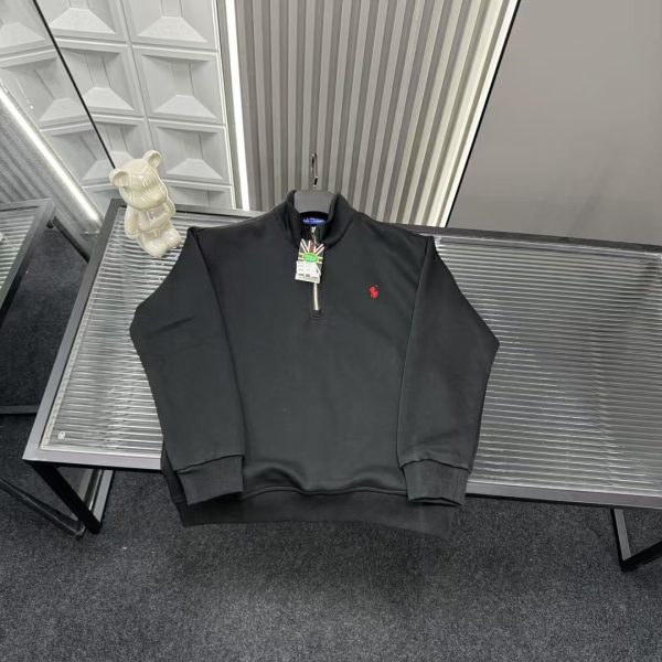 Premium Ralph Lauren Hoodie Black Logo Luxury