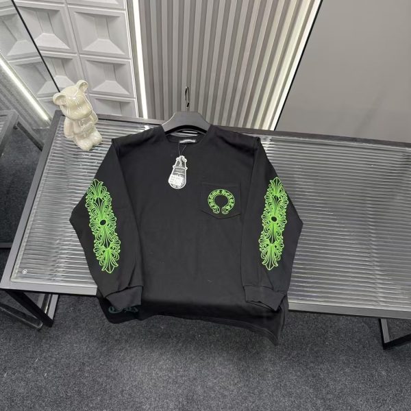 Premium Chrome Hearts Sweatshirts Black Logo Luxury