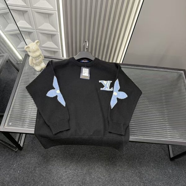 Best Selling Louis Vuitton Sweaters Black Logo Style