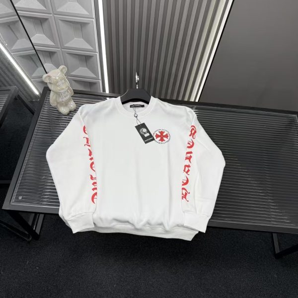 Best Selling Chrome Hearts Sweatshirts White Logo Luxury