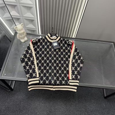 Luxury Louis Vuitton Coat Black Monogram Luxury