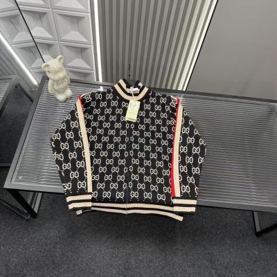 Premium Quality Gucci Coat Black Monogram Collection