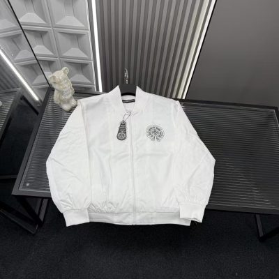 Premium Chrome Hearts Coat White Logo Style