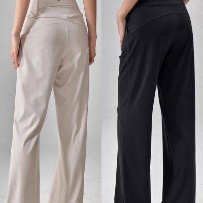 Premium Lululemon Sweatpants Black Nylon Breathable Luxury