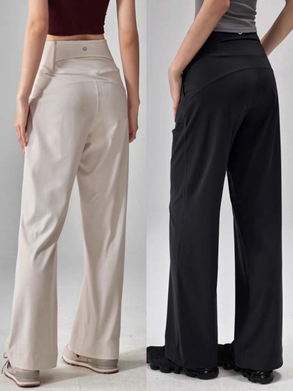 Premium Lululemon Sweatpants Black Nylon Breathable Luxury