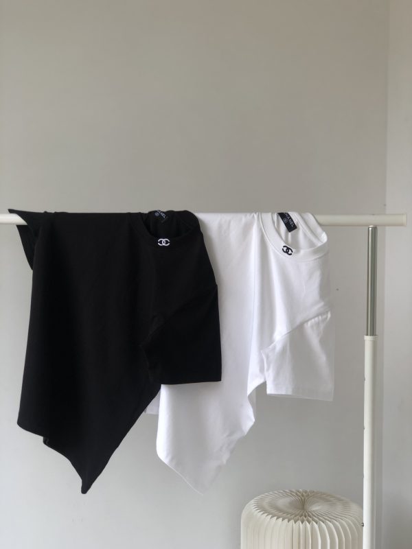 Premium Chanel T-Shirt Black Cotton Classic Luxury