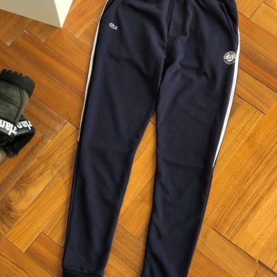 Luxury Lacoste Sweatpants Navy Cotton Luxury
