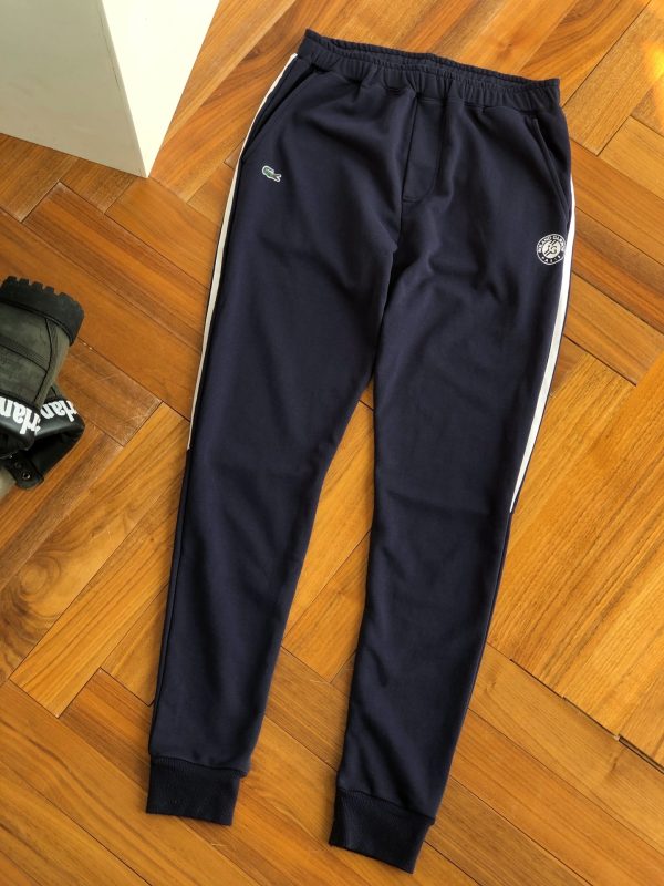 Luxury Lacoste Sweatpants Navy Cotton Luxury