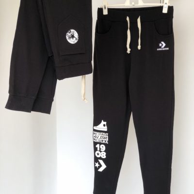 Best Selling Converse Sweatpants Black Cotton Embroidered Luxury