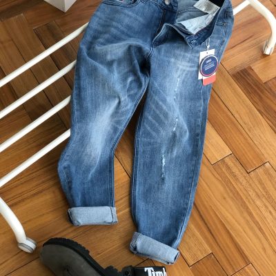 Premium Tommy Jeans Trousers Blue Denim Classic Style