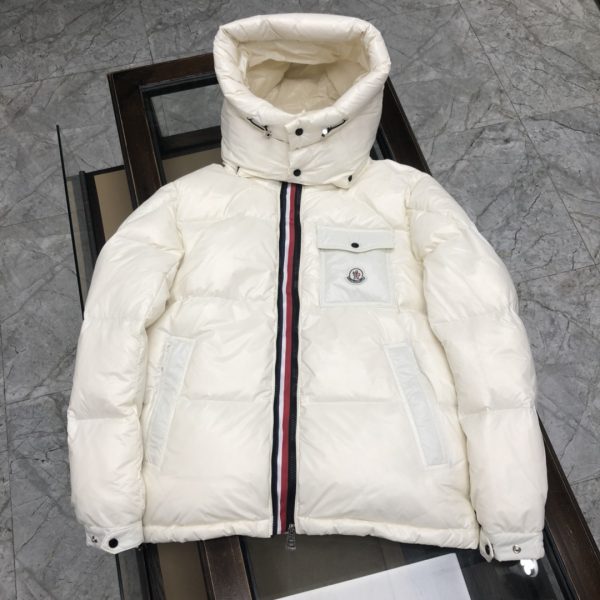 Best Selling Moncler Down Jacket White Luxury