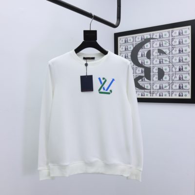 Premium Louis Vuitton Hoodie Black Cotton Classic Collection