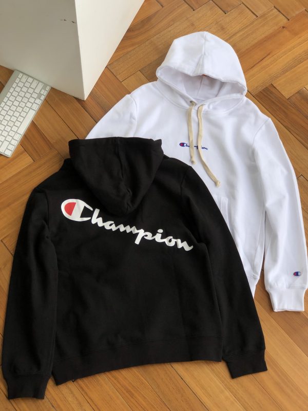 Best Selling Champion Sweatshirts Black Cotton Logo Collection