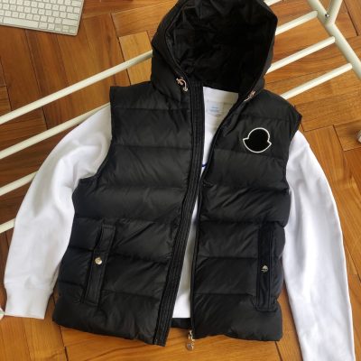 Best Selling Moncler Vest Black Nylon Classic Style