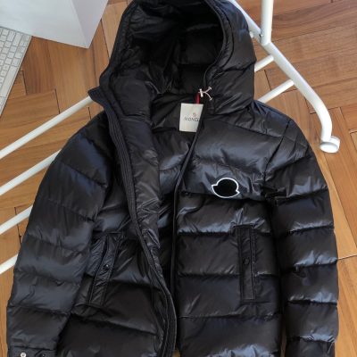 Premium Quality Moncler Down Jackets Black Polyester Collection