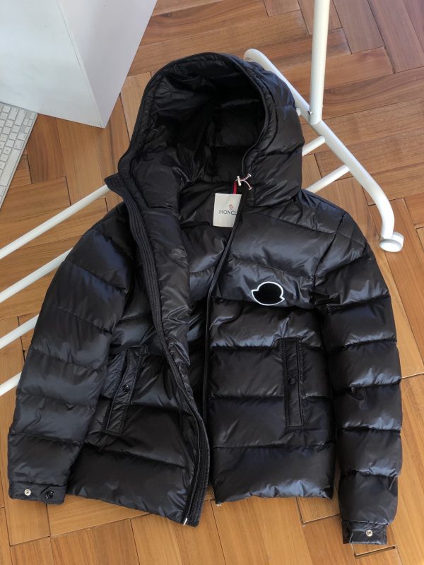 Premium Quality Moncler Down Jackets Black Polyester Collection