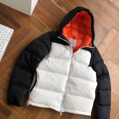 Premium Quality Moncler Down Jackets Black Patchwork Style
