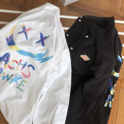 Premium Coach Coat White Oversized Style