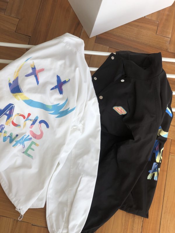 Premium Coach Coat White Oversized Style